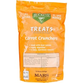 Buckeye Nutrition 2 Pack of Carrot Crunchers Horse Treats, 4 Pounds Each, All Natural, No Sugar Added