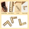 20Pcs Brass Barrel Hinge Hidden Invisible Concealed Hinges 20x4mm Hidden