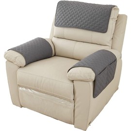 Recliner Headrest Protector Sofa Armrest Cover, 1/2/3 Seater Sofa Headrest Slipcovers with Pocket Nonslip Armchair Cover Quilted Furniture Protector for Recliner Leather Sofa Couch (Color : #9, Size