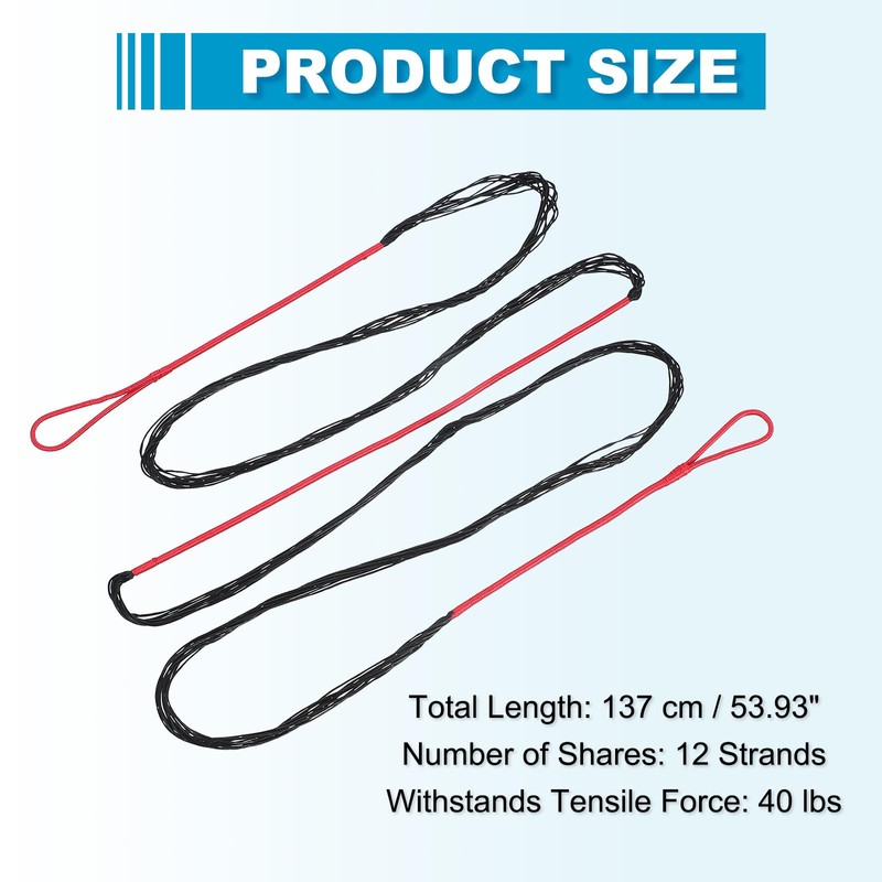 sourcing map Traditional Recurve Bow String Replacement AMO 58" in