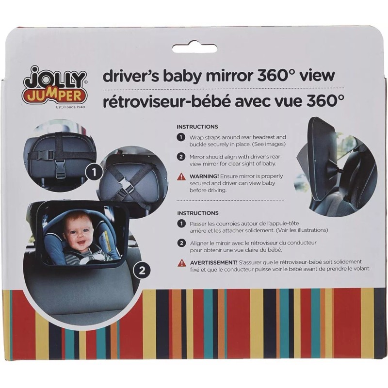 Jolly Jumper Driver's Baby Mirror 360 Degree View