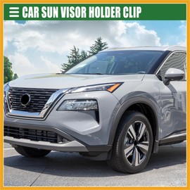 Partuto Car Sun Visor Holder Clip, Sun Visor Bracket Hook Clips Hanger, for Nissan Pathfinder 2013-2022, Plastic, No.964093JA0A, Gray Replacement