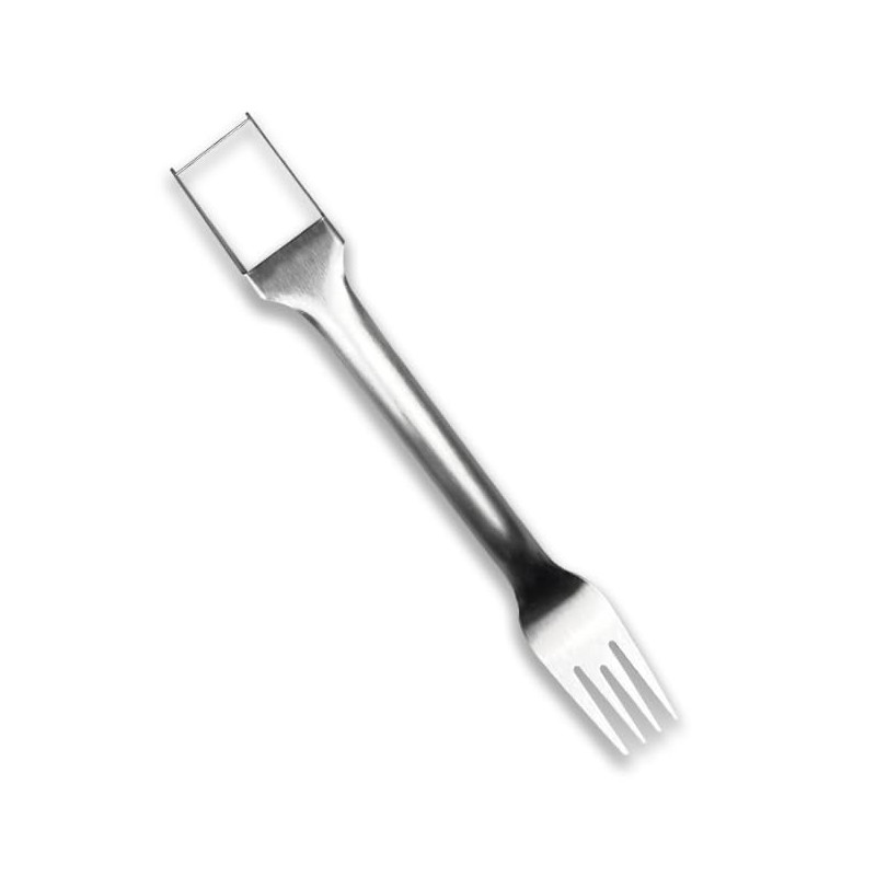 Premium Stainless Steel Watermelon Slicer Fork Set - 2-in-1 Cutter