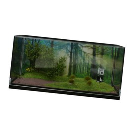 Fenteer 1/64 Car Scene Model, Country Road Scene,Car Garage Diorama,Car Display Parking Scenery,for Diecast Car,Action Figures