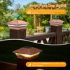 1 Pack Solar Post Cap Lights Outdoor for 4x4 Posts,