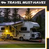 WECARLLE Wheel Chocks for RV Trailer [1pair/2pack with Rope] Camper