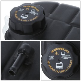 Auto Dynasty GM3014180 Factory Style Car Coolant Overflow Reservoir Tank with Cap Compatible with Buick Encore Chevy Trax 1.4L Turbo/RPO-LUV Engines 13-21, White