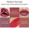 Brillo de Labios, 6 Piezas de Lápiz Labial Líquido Mate