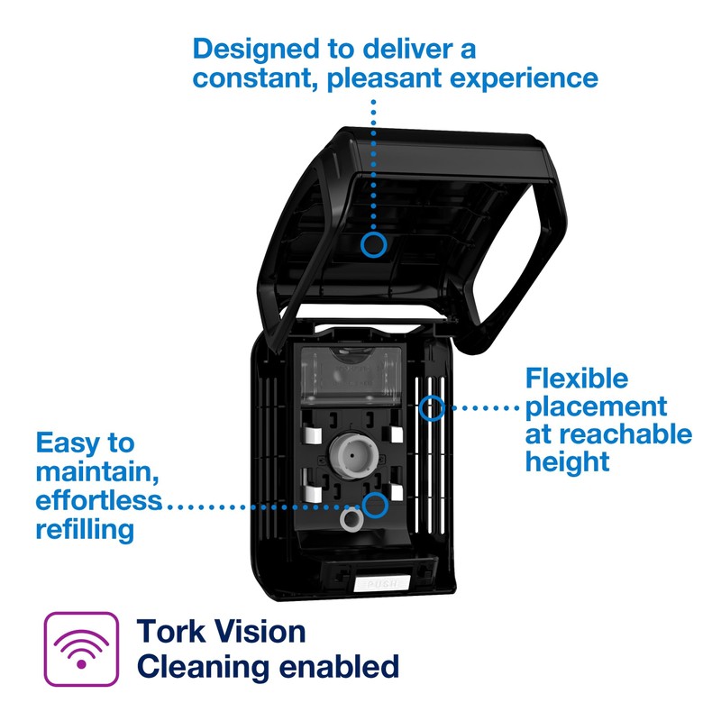 Tork Constant Air Freshener Dispenser Black A3, Elevation Range, 1