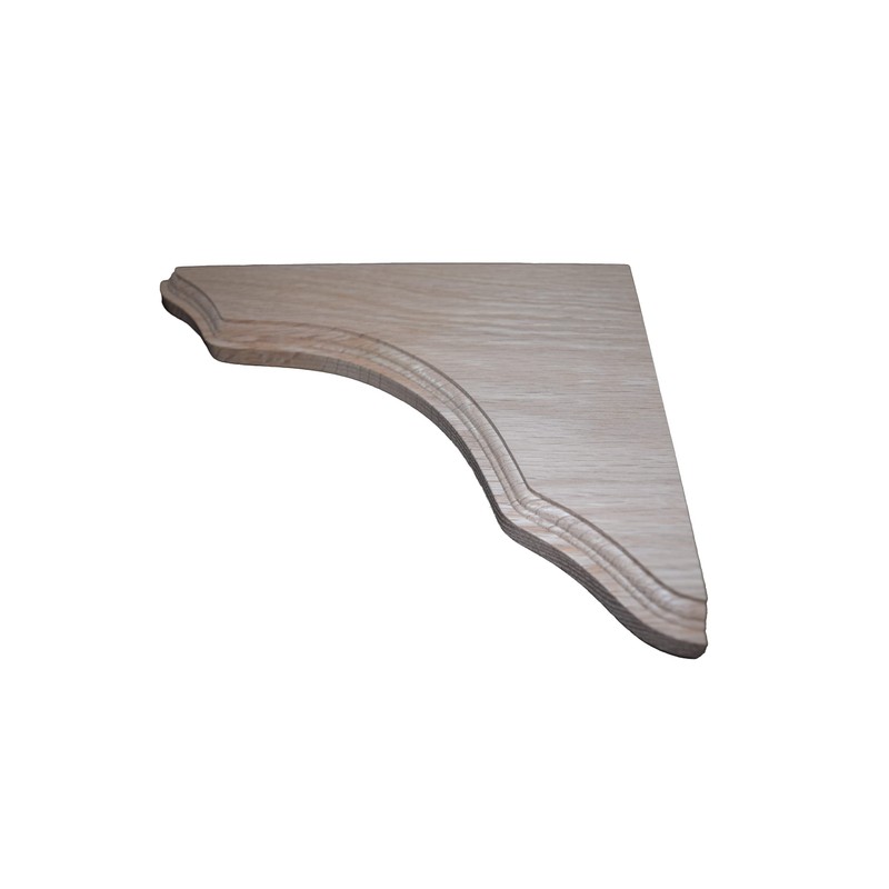 BingLTD - 8 1/4 Inch Oak Shelf Support Bracket -