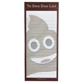 DINOSourcing To Doo Doo, Funny To Do List Notepad, Notes, To-Buy, Priorities Memo Pad shopping lists, daily check list, reminders, appointments, 3.25x8.5 inch, 50 sheets, with magnet MADE IN THE USA