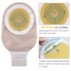 OUCHAN 1-Piece Ostomy Bags Colostomy Pouch with Hook and Loop