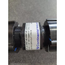 Continental Ind 995748006700 Coupling for 1-1/8OD Cop x 1-1/8OOD PE Gas NEW