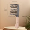 Wide Tooth Comb for Curly, Detangling Hair Brush with Double-layer