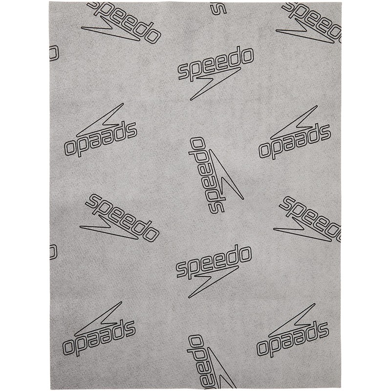 Speedo SE62151 Stacked Microchamois Towel, Medium, Gray