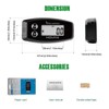 Yooreal Vibration Hour Meter,User Shutdown Waterproof for Gas/Diesel Motor Generator