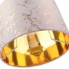 Modern Soft Pink Cotton Fabric 10" Lamp Shade with Gold