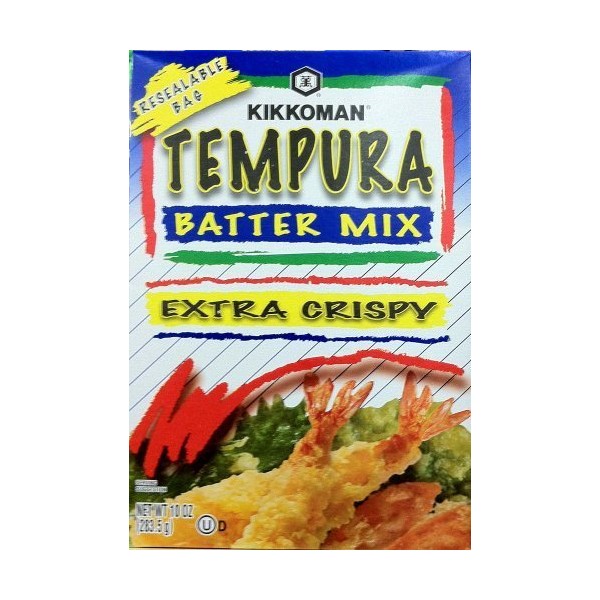 Kikkoman, Extra Crispy Tempura Batter Mix, 10oz Box (Pack of 4) by Kikkoman
