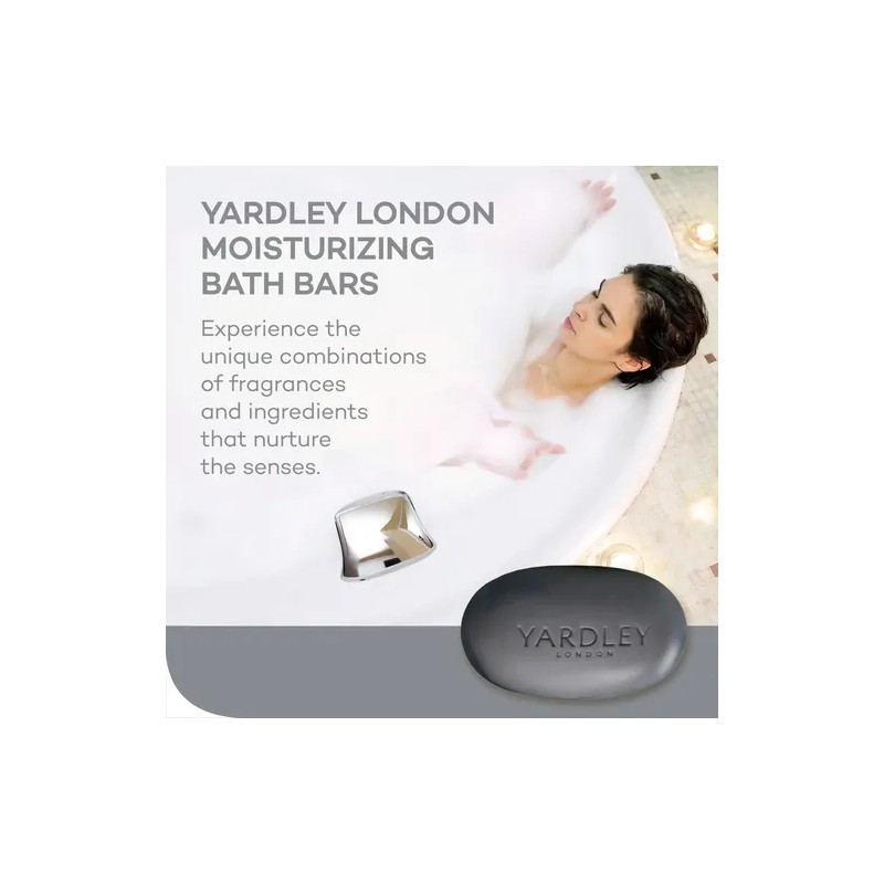 Jabón De Baño Yardley London Carbón Activado 120g Charcoal