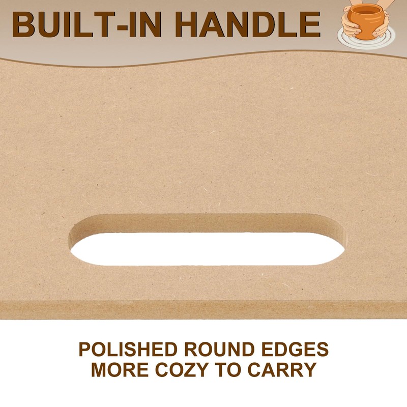 PATIKIL 12 x 16" Wedging Board for Pottery with Built-in