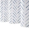 jinchan Small Stall Blue and White Shower Curtain 36x72 Inches