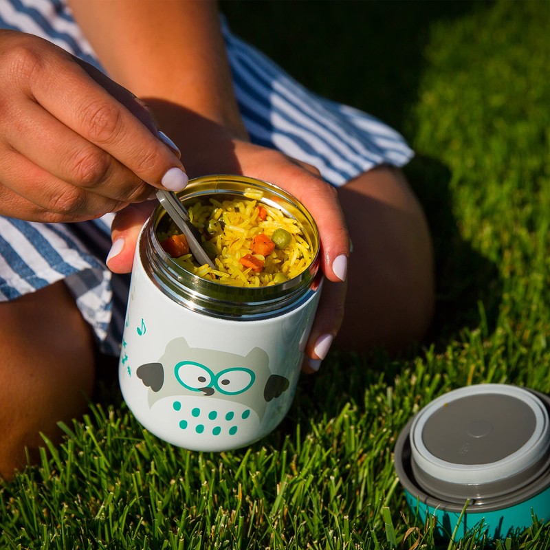 bblüv - Foöd Thermal Container with Spoon and Bowl, Aqua