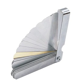 Mesee 0.04-0.88mm Stainless Steel Feeler Gauge, 32 Blades Stainless Steel Dual Marked Imperial and Metric Gap Measurement Tool for Measuring Gap Width