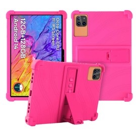 Case for Callsky-Tab Ctab 11 Tablet 11 inch,Soft Silicone Protector Cover,Kids Friendly,Adjustable Stand Tablet Cover,4 Corners Thicken Shockproof,Pink