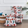 Highdi 2-Piece Wing Chair Cover with Ottoman Protective Cover, Armchair