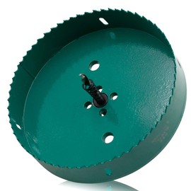Qjaiune 160mm/6.3" Hole Saw BI-Metal Heavy Duty Hole Cutter for Wood Cornhole Boards Plastic Drywall Fiberboard (6 1/4 Inch Hole Saw)