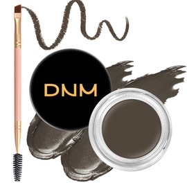 BEFIVECOK 2Pcs Brow Pomade Set with Dual-ended Eyebrow Brush, High pigment Water proof Natural finish Eyebrow Makeup Set with Eyebrow Brush for Women and Girls（06#）