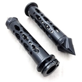SMT-CNC 7/8''spike bar ends Grips Compatible With Suzuki GSXR Hayabusa Yamaha FZR YZF 600 R1 R6 Motorcycle [B012HTOFI4]