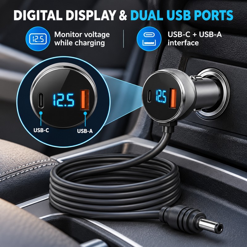 Starlink Mini Car Charger for Vehicle Power – 5m DC
