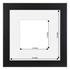 Fabian Clarke London® Modern Black Square 8x8 Picture Photo Frame
