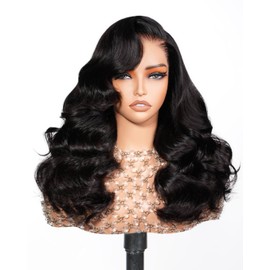 Arabella 13x6 HD Lace Body Wave Glueless Wigs Human Hiar Pre Plucked Pre Cut 230% Density Ear to Ear Full Lace Closure Wear and Go Wig Pre Everything Bleached Knots 20 inches