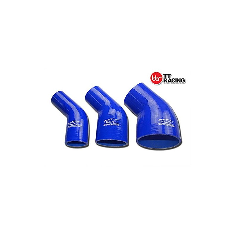 4-ply Silicone Joiner 45 Degree Bend Reducer Elbow Turbo Hose