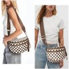 HICARRY Checkered Crossbody Purse for Women Nylon Checkerboard Bum Bags