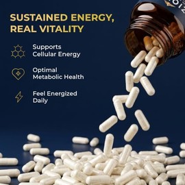 Suplemento NMN de 500 mg de absorción máxima orgánica pura NAD + refuerzo para energía celular, envejecimiento saludable y vitalidad, mononucleótido d