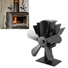 Wood Stove Fan 5 Blades Fireplace Fan Heat Powered Stove