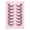 7 Pairs Fluffy False Eyelashes, Natural Wispy Eyelashes, Artificial Manga