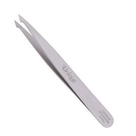Tweezers - Eyebrow Twin Tweezer - Slant Tip, Pointed Tip, German Stainless Steel, Hair Removal, Facial - By The Unique Edge