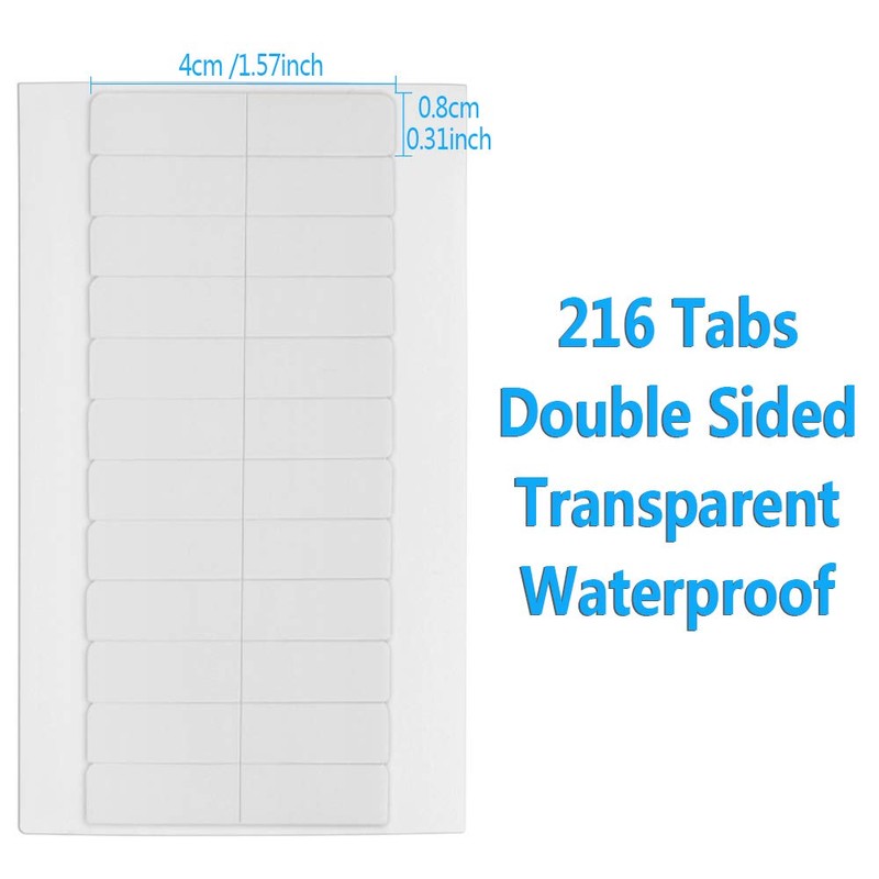 216 Pieces Hair Extension Tape Tabs Double Sided Extension Tapes