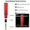Padaodao Aluminum Alloy Gear Knobs Long Shift Knob Lever Stick