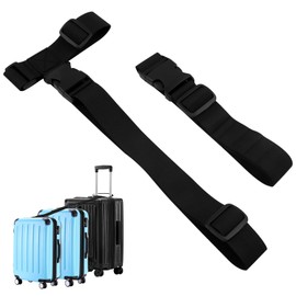 2pcs Luggage Straps for Suitcases,Luggage Connector Straps Adjustable 19–34.4 in Travel Belt Connector Holds Suitcase Together, Holiday Travel Gift,Stocking Stuffer