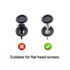 INCREWAY Screw Cover Caps, 100 Pcs Plastic Caps with Fold