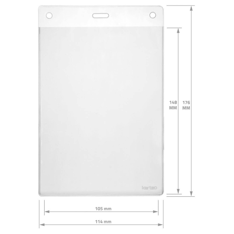 Karteo Vertical ID Card Holder DIN A6 105 x 148