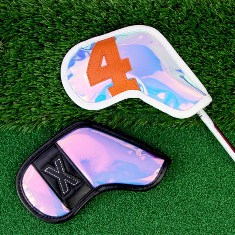 10 PCS Golf Club Head Covers PU Fabric Surface Stylish