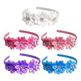 5 Pieces Of Flower Headbands, Simple And Ele Headbands, Children'S Hair Accessories, Hairstyle Decorations, Clothing Accessories.