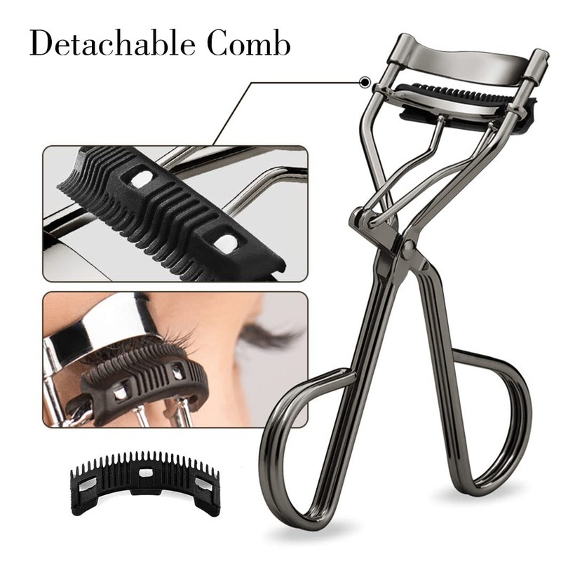 Uranian Eyelash Curlers with Built-in Comb Beauty Eyelashes Curlers Eyelash
