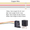 ESUPPORT Car Heavy Duty Relay Switch 12V 30A SPST 4Pin